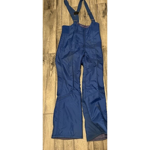 Vintage snowbird Mens Size 30 Winter Snow Pants Overalls Bibs Royal Blue - Picture 1 of 10